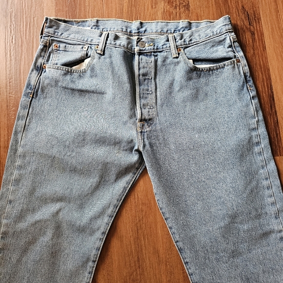 Mens levis 501 button fly jeans - Picture 1 of 10